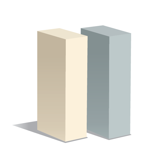 Кирпич силикатный лицевой утолщенный полнотелый желтый, серый